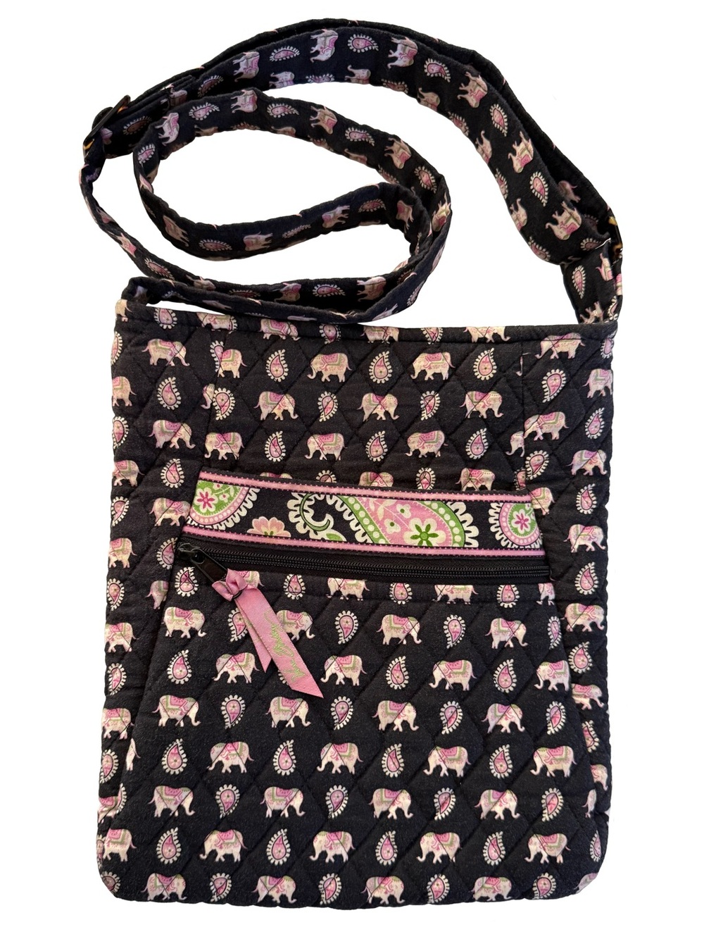 Vera Bradley Hipster Bag ~ Pink Elephants
